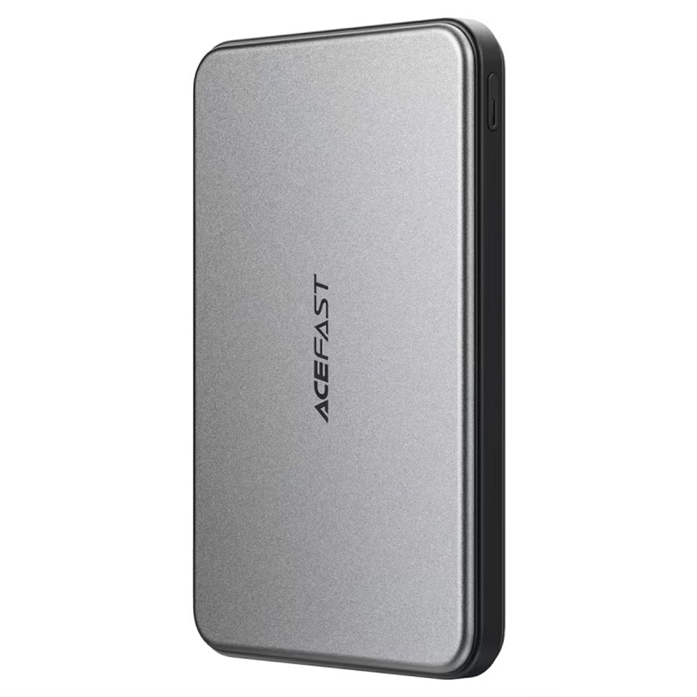 Zewnętrzna bateria bezprzewodowa Acefast M30, 5000mAh, 20W, PD + FQI, 1 x QI - 2 x USB-C, Czarna