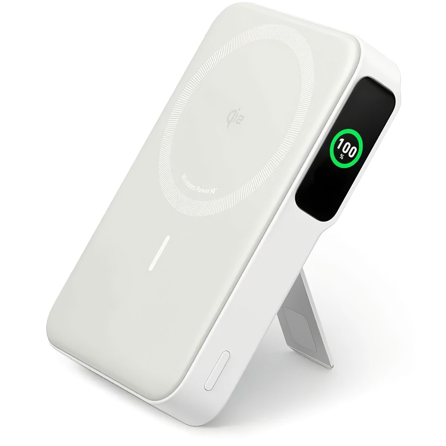 Bezprzewodowa bateria zewnętrzna Anker MagGo, 10000 mAh, 27 W, PD + FQI, 1 x QI - 1 x USB-C, biały A1654G21