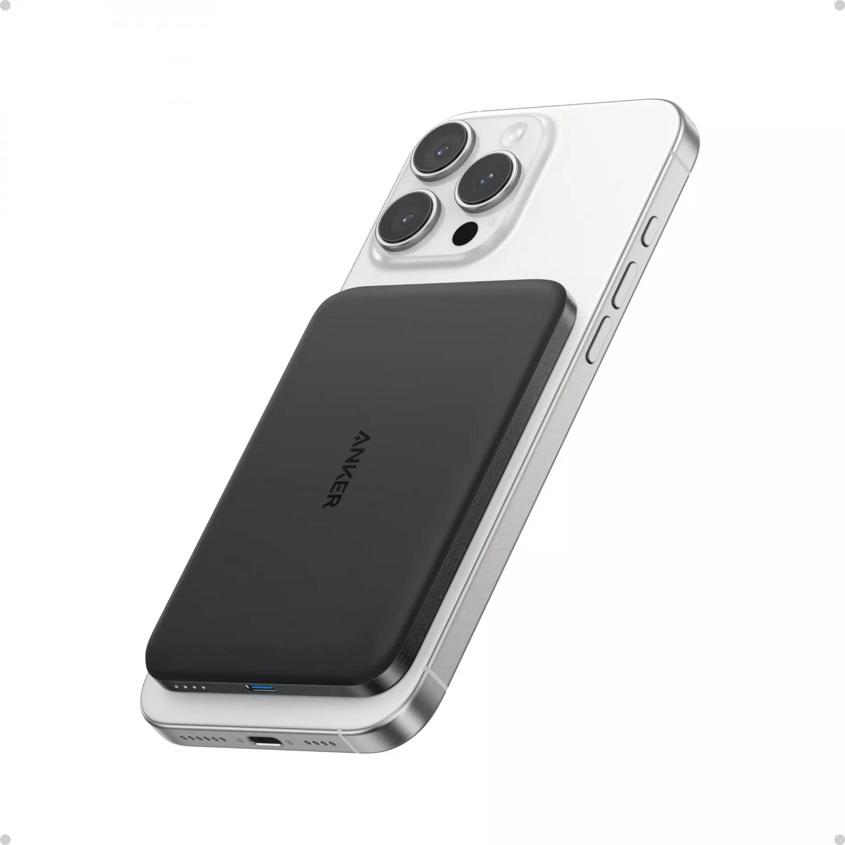 Bezprzewodowy powerbank Anker Nano, 5000mAh, 20W, PD + FQI, 1 x QI - 1 x USB-C, Czarny A1665H11