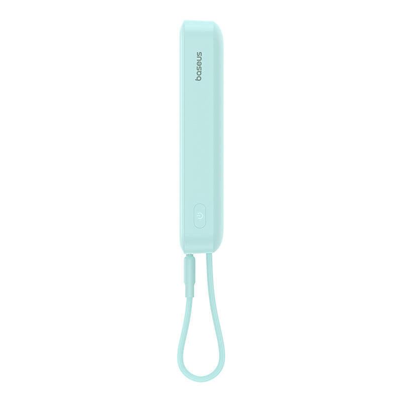 Zewnętrzna bateria bezprzewodowa Baseus Magnetic Mini, 10000mAh, 20W, PD + FQI, 1 x Lightning - 1 x QI - 1 x USB-C, Zielona P10022109333-00