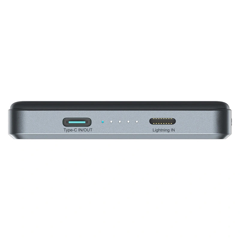 Bezprzewodowy powerbank Joyroom JR-PBM08 Pro, 10000mAh, 22,5W, PD + FQI, 1 x QI - 2 x USB-C, Szary