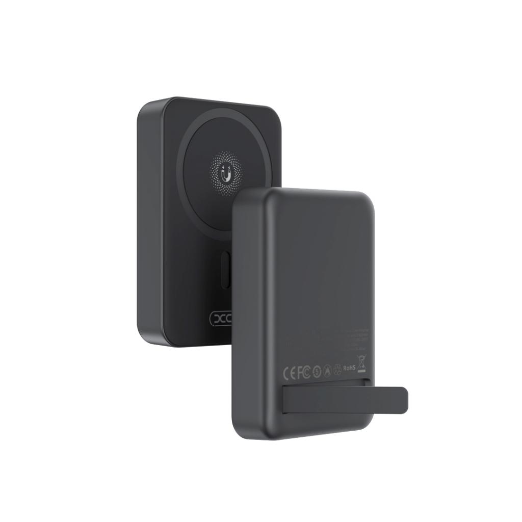 Zewnętrzna bateria bezprzewodowa XO Design PR231, 10000mAh, 20W, PD + FQI, 1 x QI - 1 x USB-C, Czarna