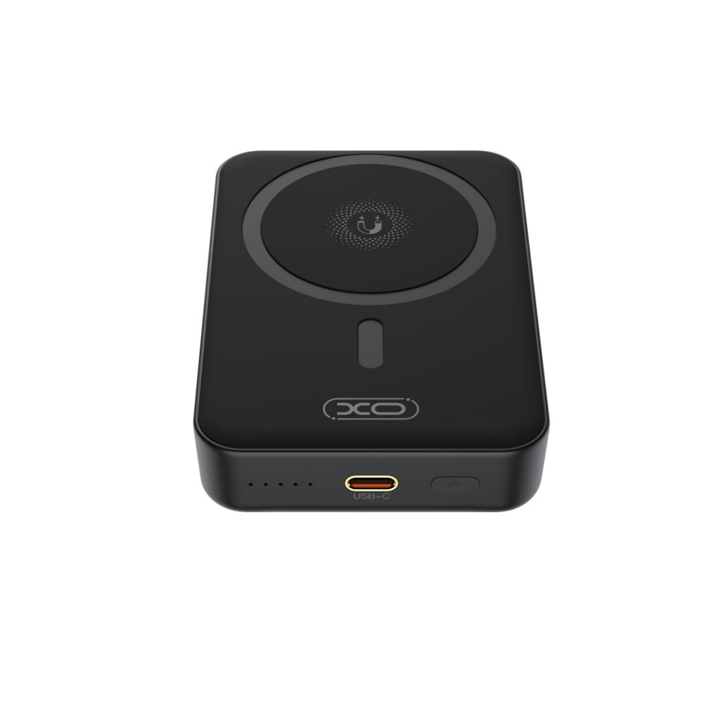 Zewnętrzna bateria bezprzewodowa XO Design PR231, 10000mAh, 20W, PD + FQI, 1 x QI - 1 x USB-C, Czarna