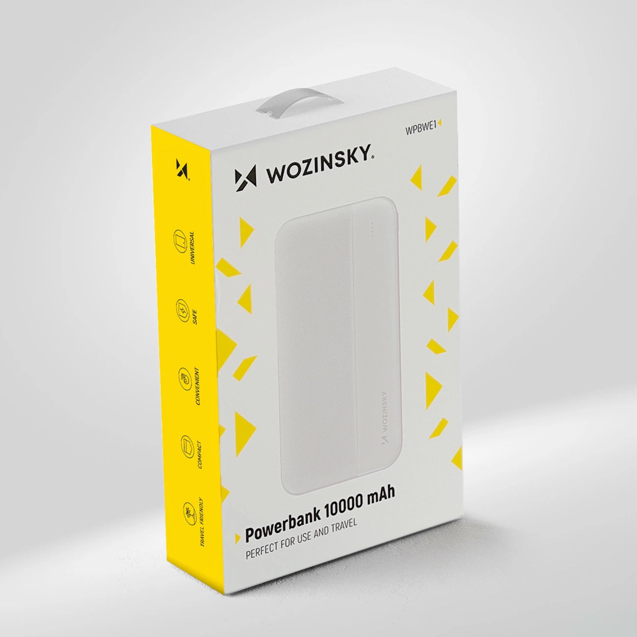 Zewnętrzna bateria WZK WPBWE1, 10000mAh, 10W, 2 x USB-A, Biała