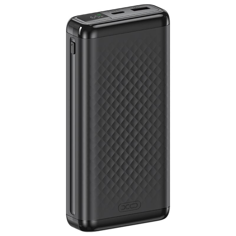 Powerbank XO Design PB309, 20000mAh, 22.5W, QC + PD, 1 x USB-A - 1 x USB-C, Czarny