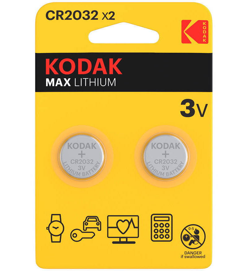 Bateria Kodak Max, CR2032, Zestaw 2 sztuki