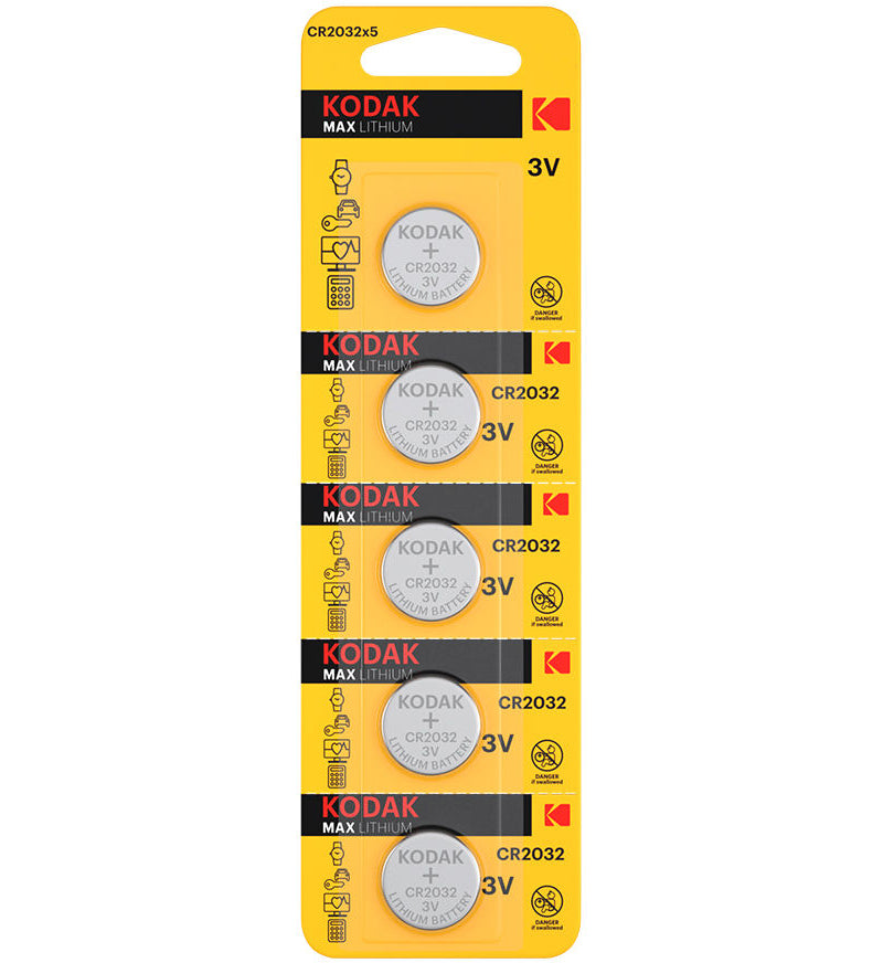 Bateria Kodak Max, CR2032, Zestaw 5 sztuk
