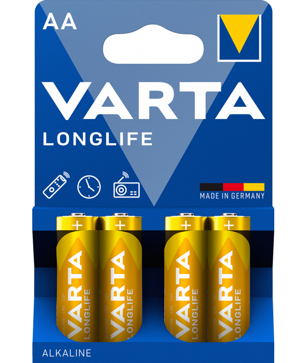 Baterie Varta Longlife 4106, AA / LR6, zestaw 4 sztuk