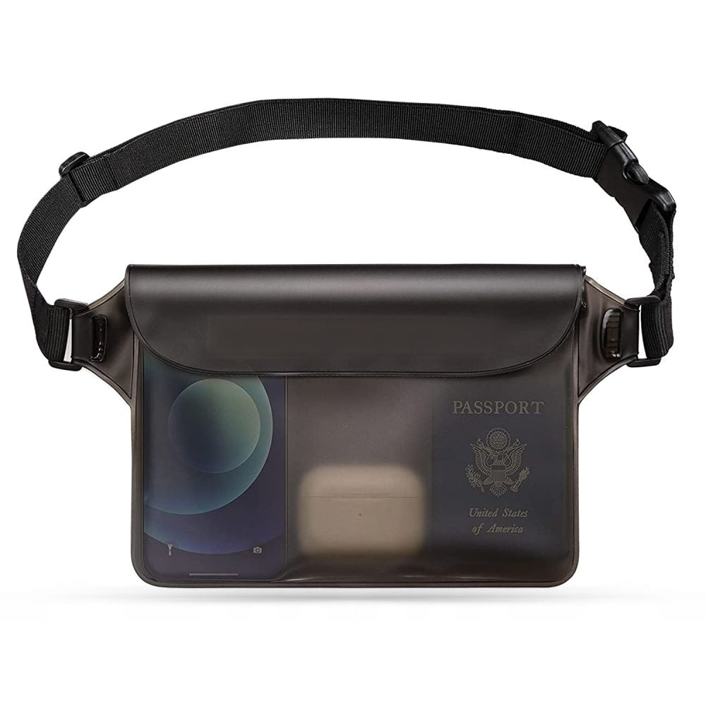 Waterproof Techsuit Waist Bag, Universal, Black