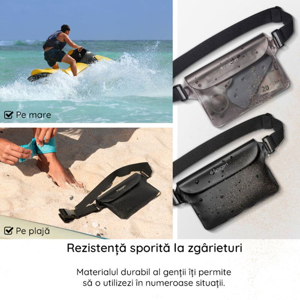 Saszetka Wodoodporna Spigen Aqua Shield, Uniwersalna, Czarna AMP04532