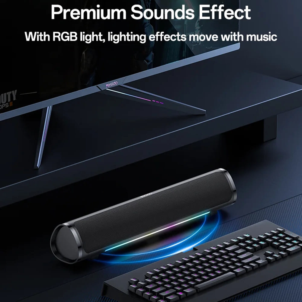 Głośnik Bluetooth Yesido YSW27, 10W, RGB, Czarny