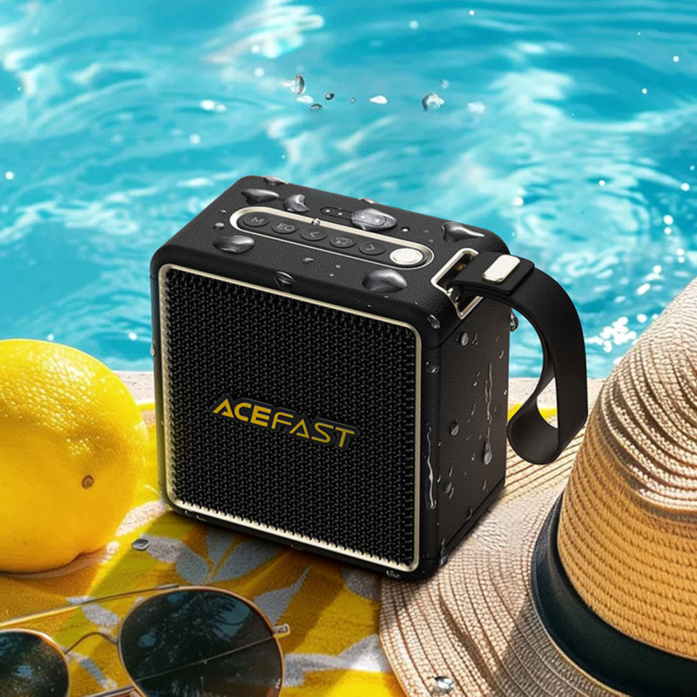 Przenośny głośnik Bluetooth Acefast K3 Nano, 1 x 30W - 1 x 16W, RGB, Wodoodporny, Czarny