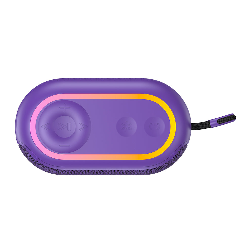 Przenośny głośnik Bluetooth HAVIT SK809BT, 7W, RGB, Wodoodporny, Fioletowy