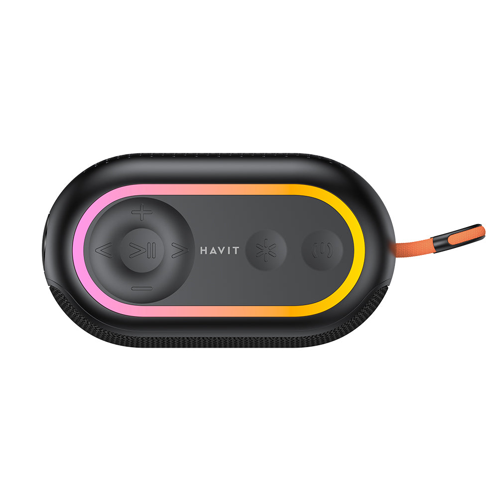 Przenośny głośnik Bluetooth HAVIT SK809BT, 7W, RGB, Wodoodporny, Czarny