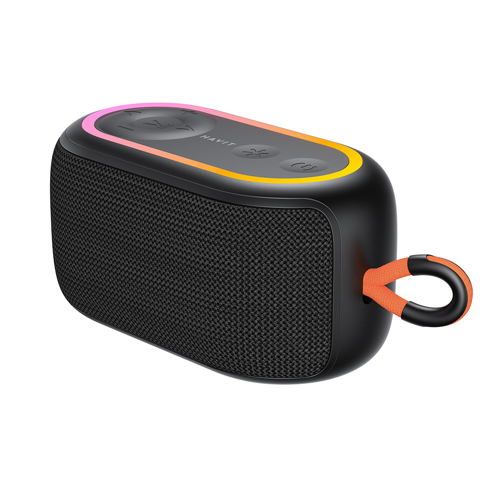 Przenośny głośnik Bluetooth HAVIT SK809BT, 7W, RGB, Wodoodporny, Czarny