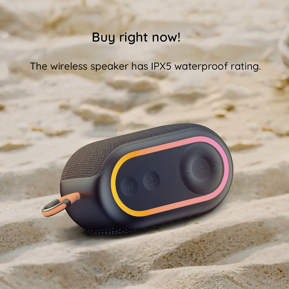 Przenośny głośnik Bluetooth HAVIT SK809BT, 7W, RGB, Wodoodporny, Czarny