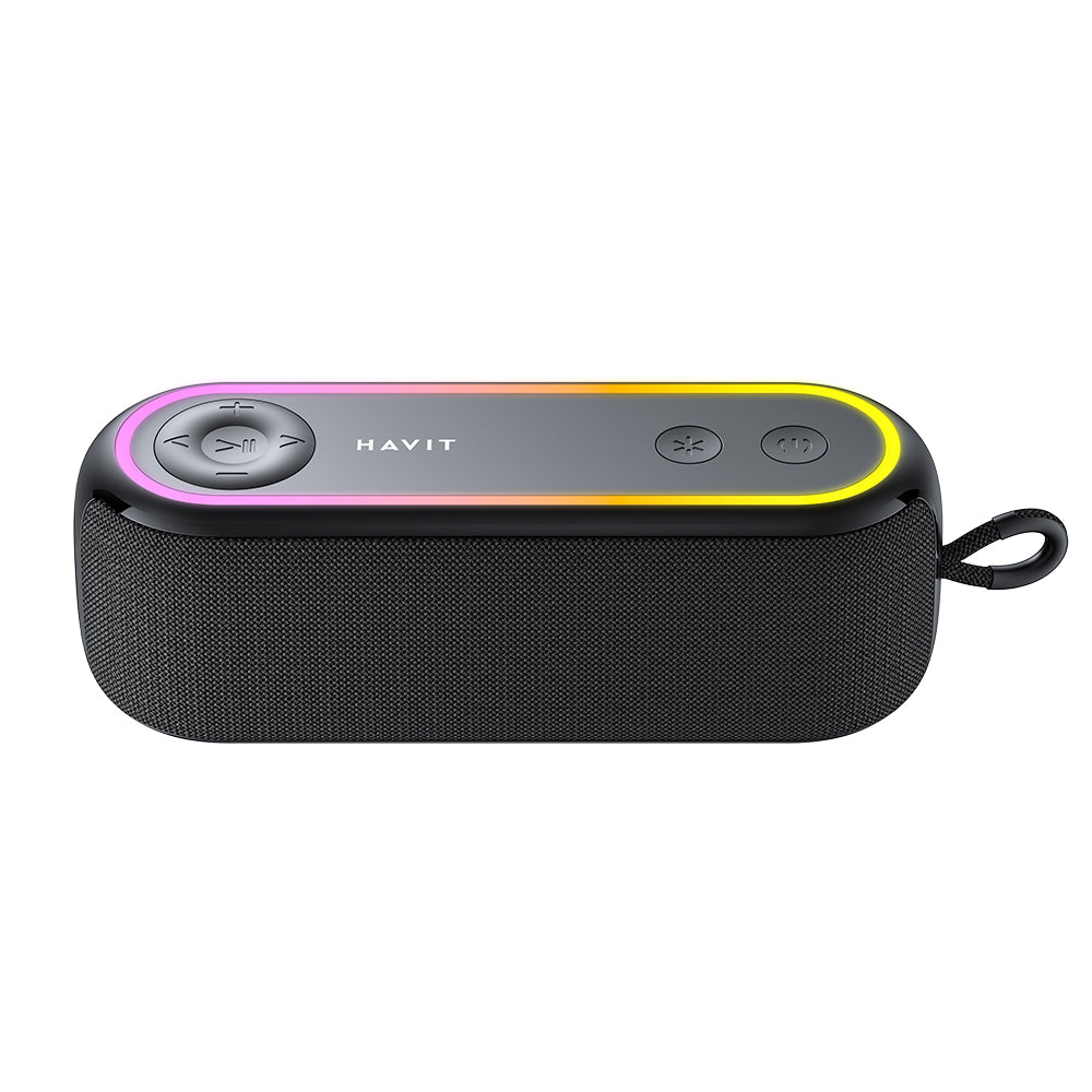 Przenośny głośnik Bluetooth HAVIT SK810BT, 7W, RGB, Wodoodporny, Czarny