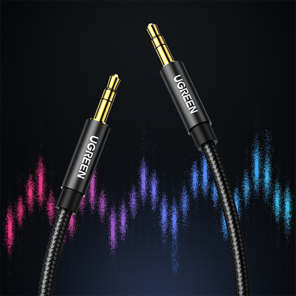 Kabel Audio 3.5mm - 3.5mm UGREEN AV112, 1m, Czarny