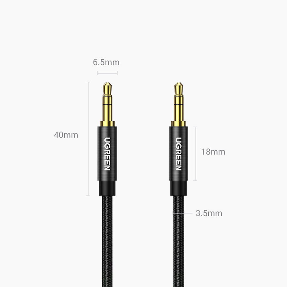 Kabel Audio 3.5mm - 3.5mm UGREEN AV112, 1m, Czarny