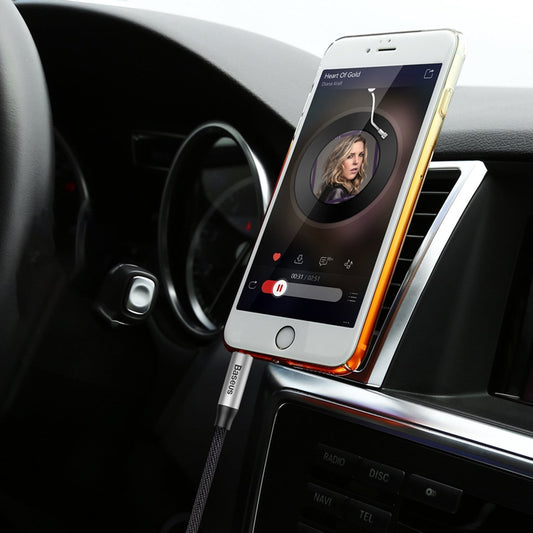 Kabel audio 3,5 mm - 3,5 mm Baseus Yiven Yiven M30, 1 m, czarny CAM30-BS1