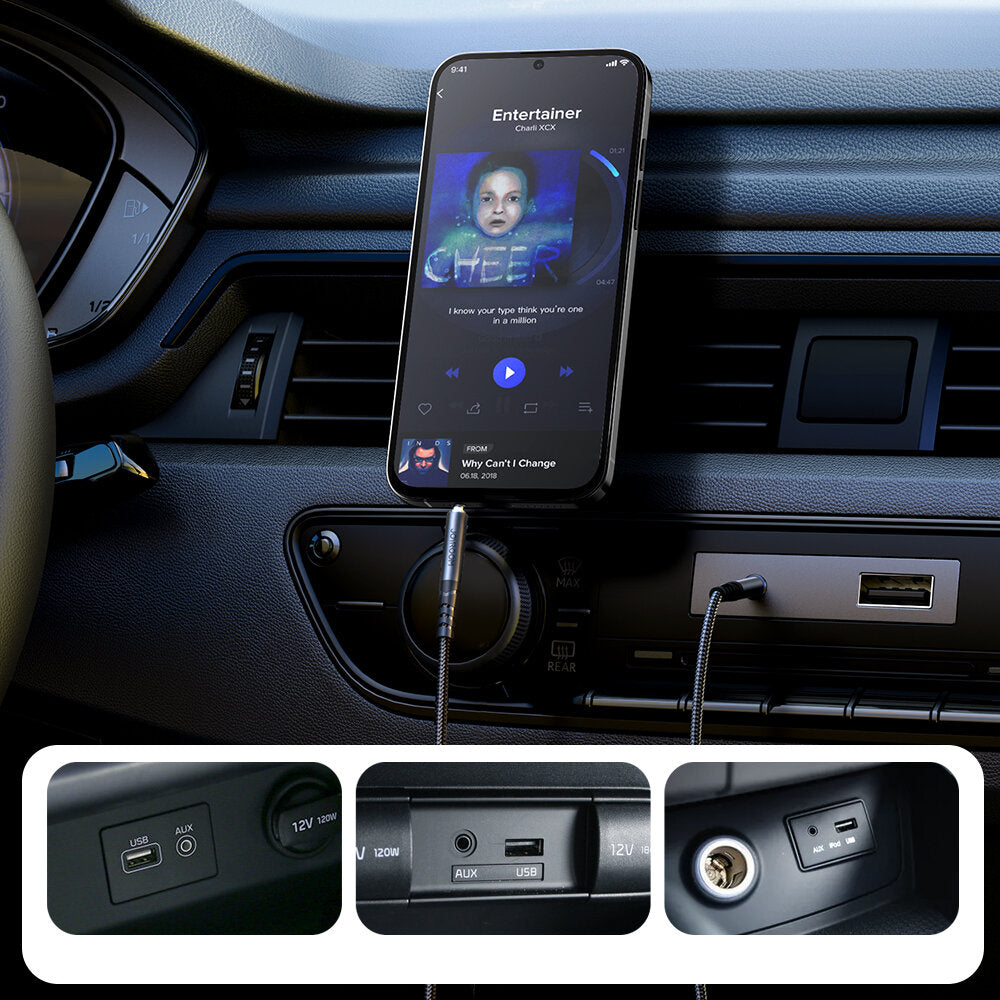 Kabel Audio 3.5mm - 3.5mm Joyroom SY-A08, 1.2m, Czarny