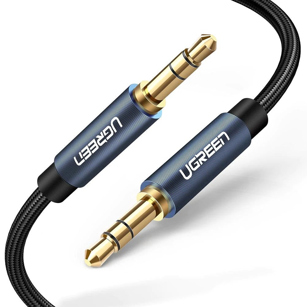 Kabel Audio 3.5mm - 3.5mm UGREEN AV122 Mini, 2m, Niebieski