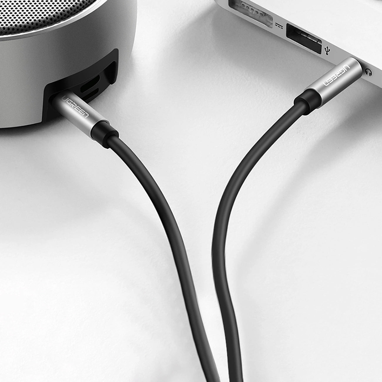 Kabel Audio 3.5mm - 3.5mm UGREEN AV119, 2m, Czarny