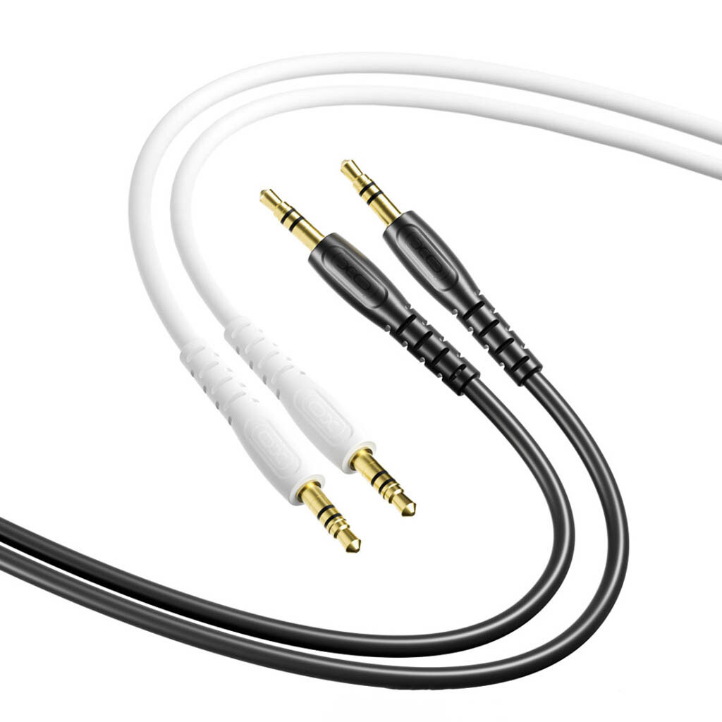 Kabel Audio 3.5mm - 3.5mm XO Design NB-R270, 1m, Biały