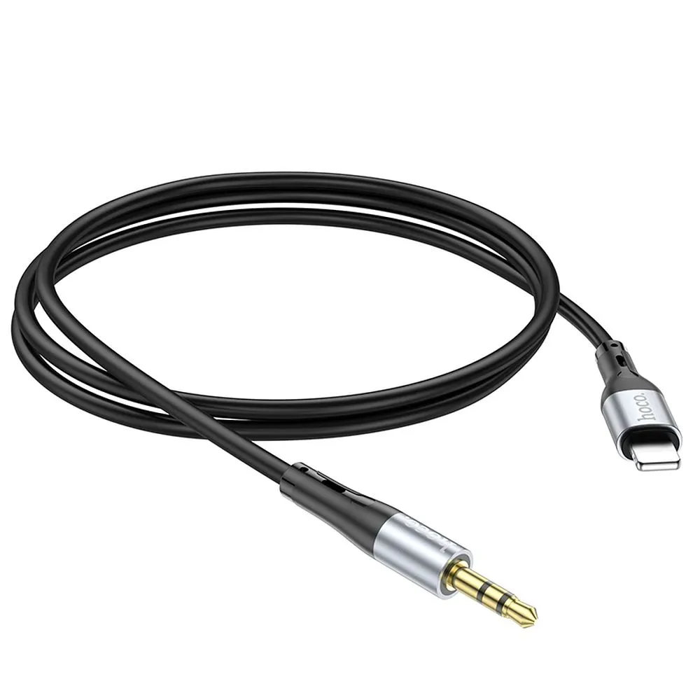 Kabel Audio Lightning - 3,5 mm HOCO UPA22, 1 m, Czarny