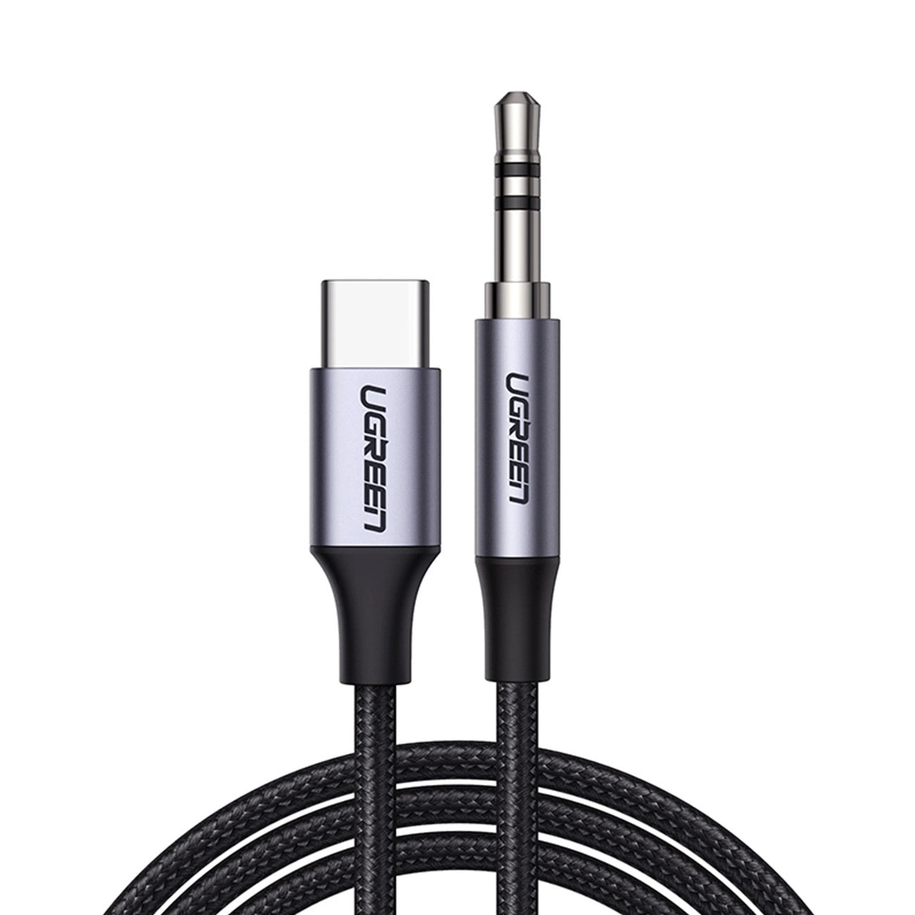 Kabel Audio USB-C - 3.5mm UGREEN AV143, 1m, Szary