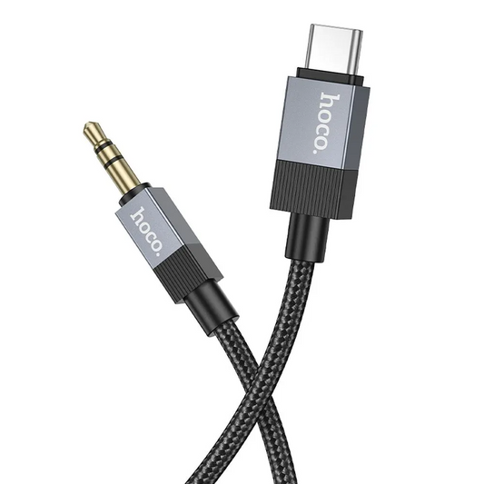 Kabel Audio USB-C - 3.5mm HOCO UPA32B, 1m, Czarny