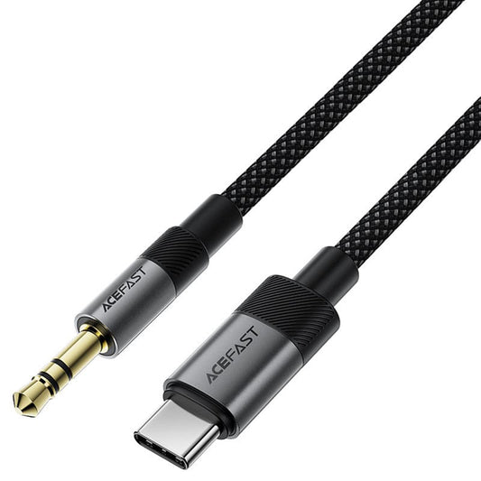 Kabel Audio USB-C - 3.5mm Acefast J11, 1m, Czarny