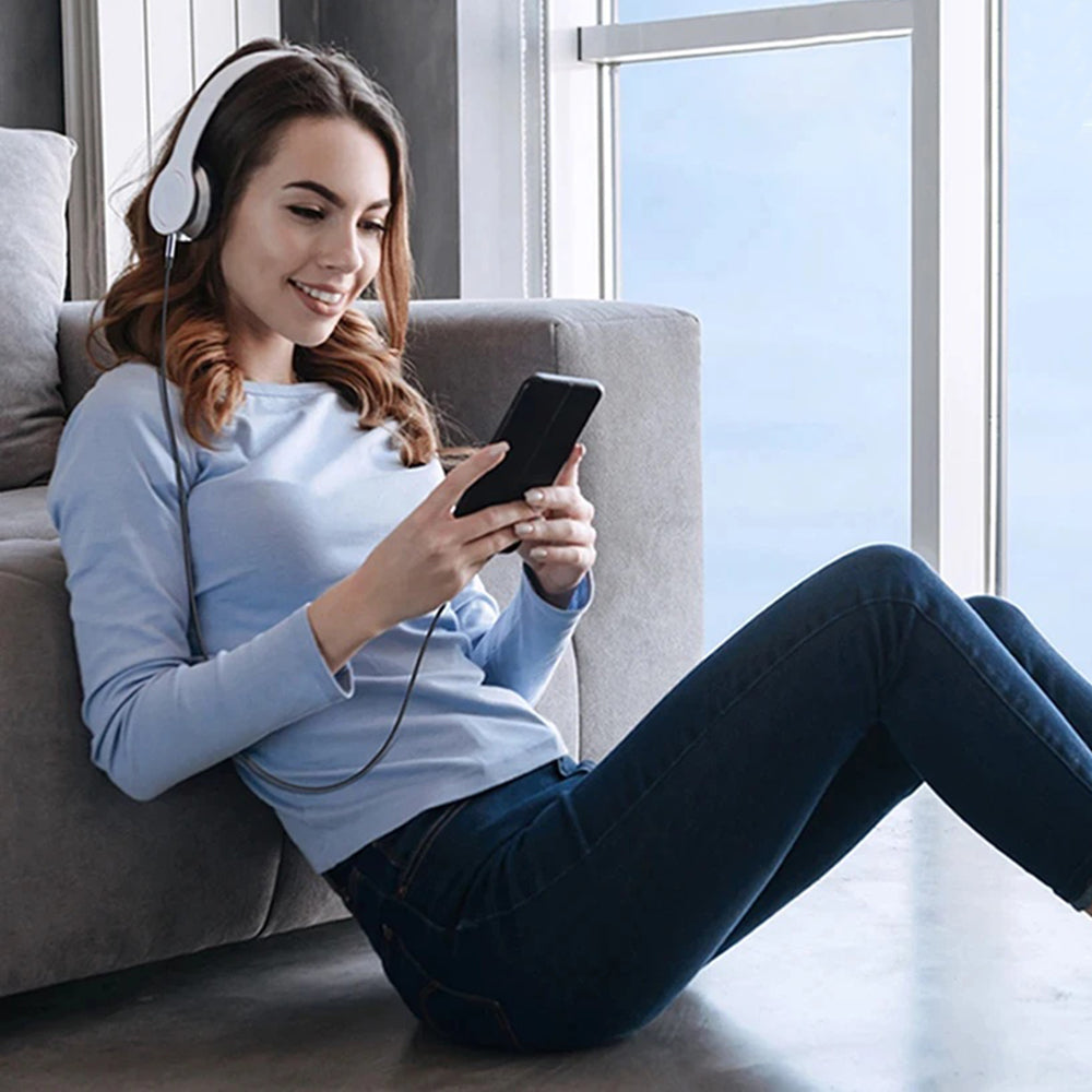Kabel Audio USB-C - 3.5mm Techsuit AC9 SoundShell, 1.5m, Szary