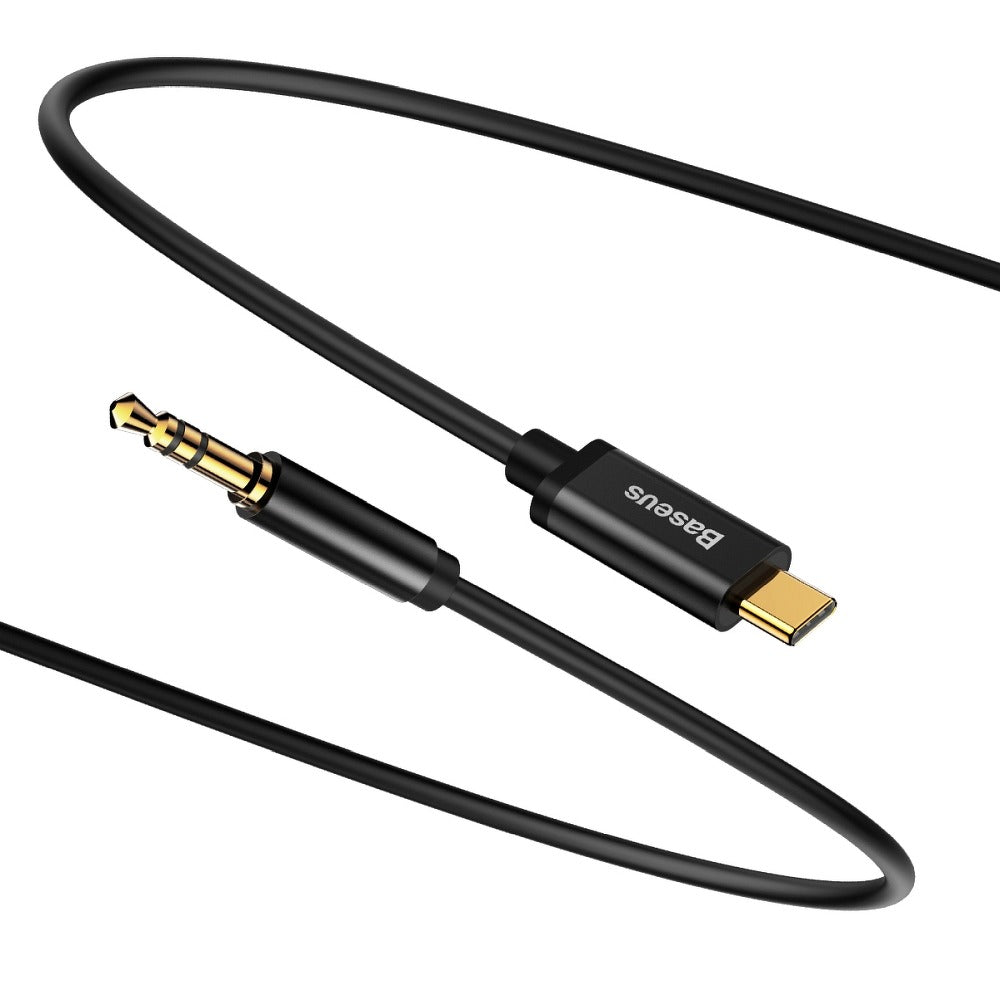 Kabel Audio USB-C - 3.5mm Baseus Yiven M01, 1.2m, Czarny CAM01-01