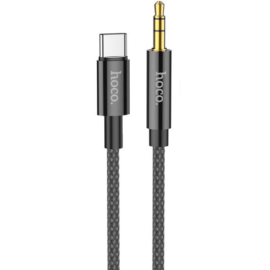 Kabel Audio USB-C - 3,5 mm HOCO UPA19, 1m, Czarny