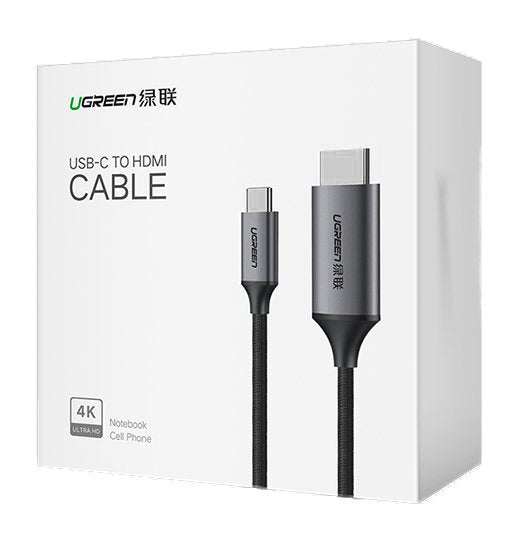 Kabel Audio i Video USB-C - HDMI UGREEN MM142, 1,5m, Czarny