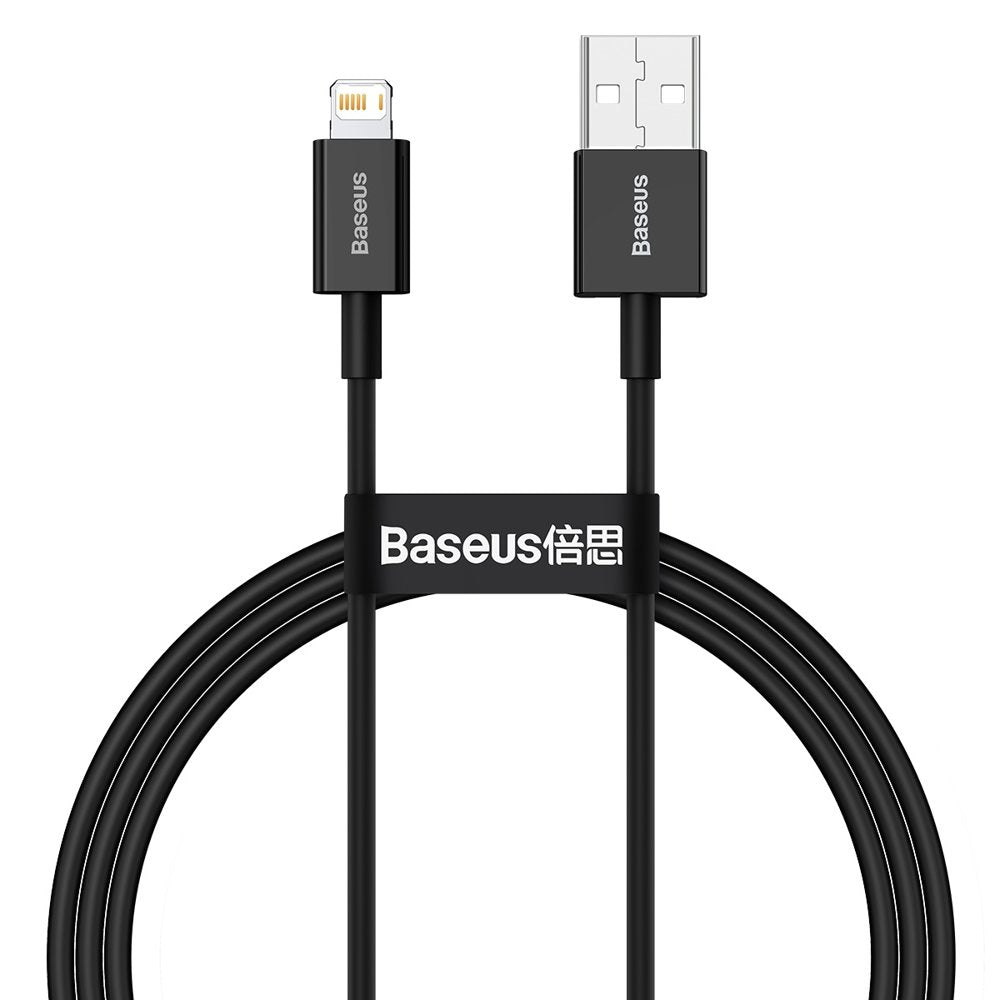 Kabel do przesyłu danych i ładowania USB-A - Lightning Baseus Superior Series, 20W, 1m, czarny CALYS-A01