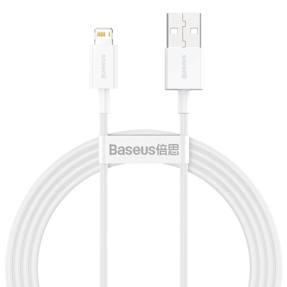 Kabel do danych i ładowania USB-A - Lightning Baseus Superior Series, 20W, 1.5m, Biały CALYS-B02
