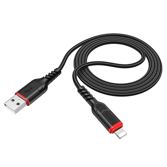 Kabel do danych i ładowania USB-A - Lightning HOCO X59 Victory, 18W, 1m, Czarny