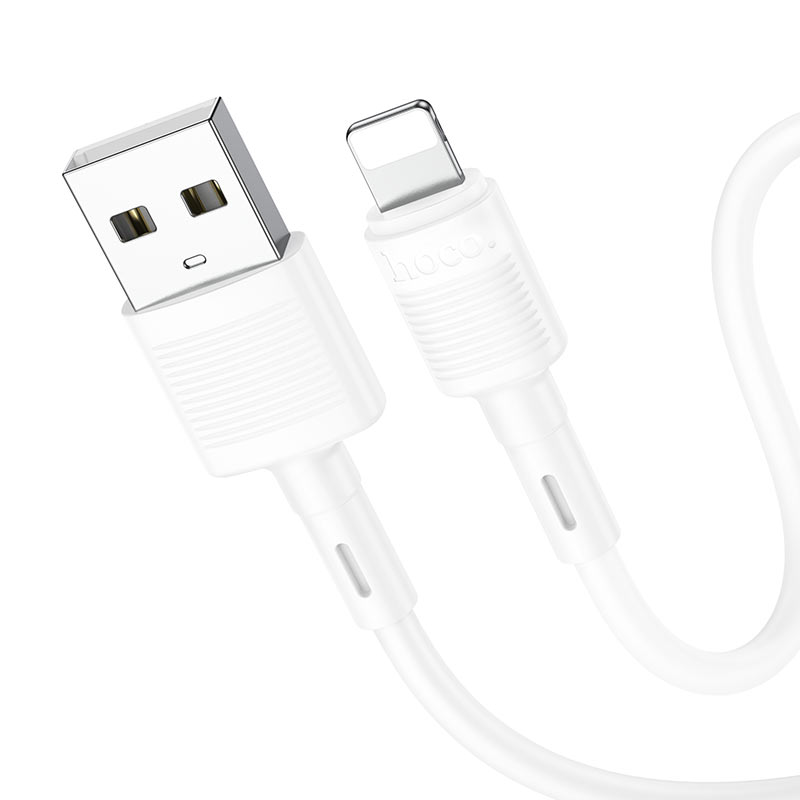 Kabel do danych i ładowania USB-A - Lightning HOCO X83 Victory, 18W, 1m, Biały