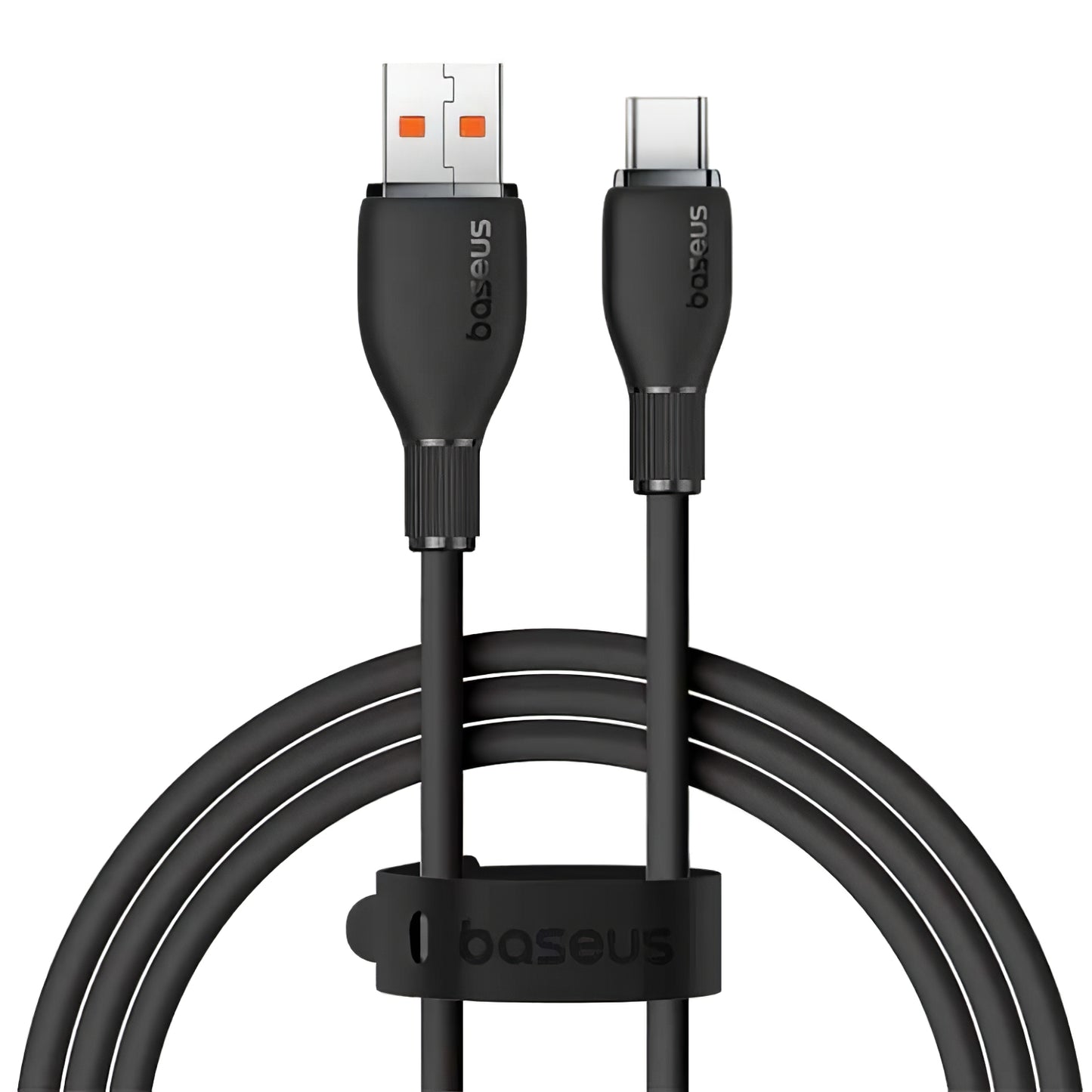 Kabel USB-A - USB-C Baseus Pudding do ładowania i transmisji danych, 100 W, 2 m, czarny P10355703111-01
