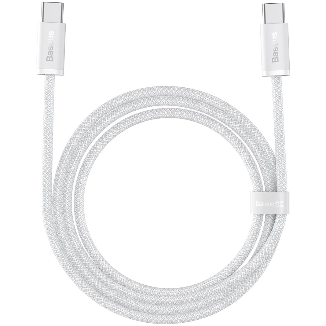 Kabel USB-C do ładowania i transmisji danych - USB-C Baseus Dynamic 3 Series, 100 W, 2 m, biały P10367000Y11-01