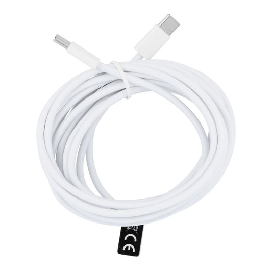 Kabel USB-C do ładowania i transmisji danych - USB-C OEM HD26 Box, 30 W, 3 m, biały