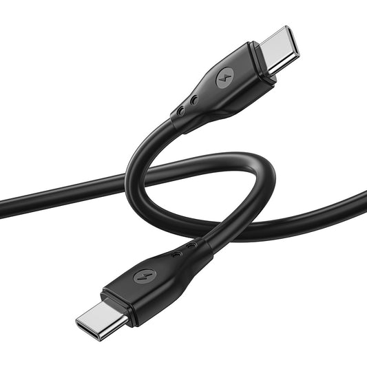 Kabel USB-C do ładowania i transmisji danych - USB-C WiWu Wi-C002, 67 W, 1 m, czarny