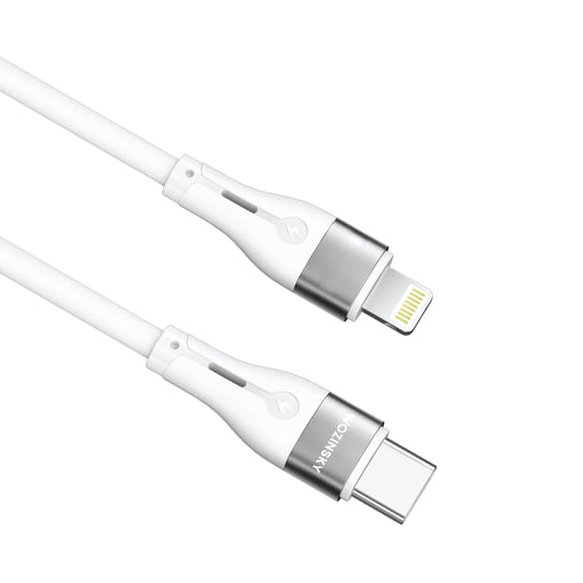 Kabel do danych i ładowania USB-C - Lightning WZK WSTCL1, 27W, 1m, Biały