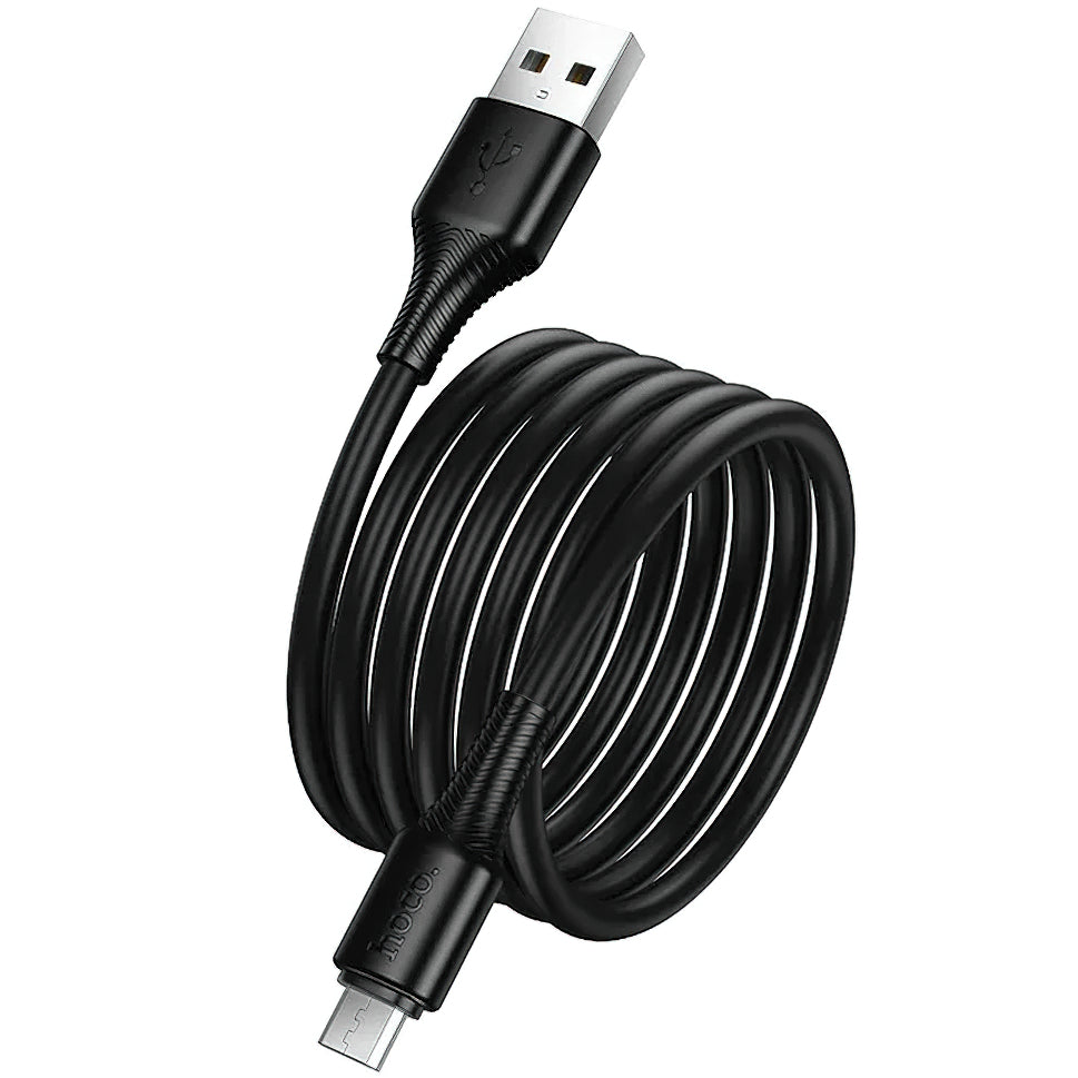Kabel do danych i ładowania USB-A - microUSB HOCO X120, 18W, 1m, Czarny