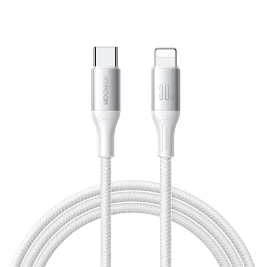 Kabel do danych i ładowania USB-C - Lightning Joyroom S-A28 Flash, 30W, 1m, Biały