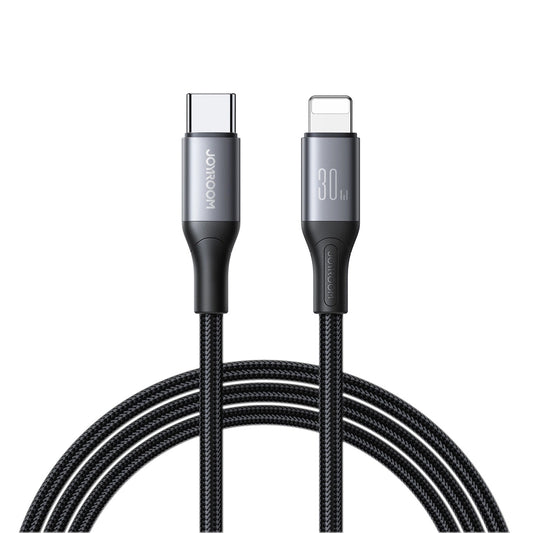 Kabel do danych i ładowania USB-C - Lightning Joyroom S-A28 Flash, 30W, 1m, Czarny