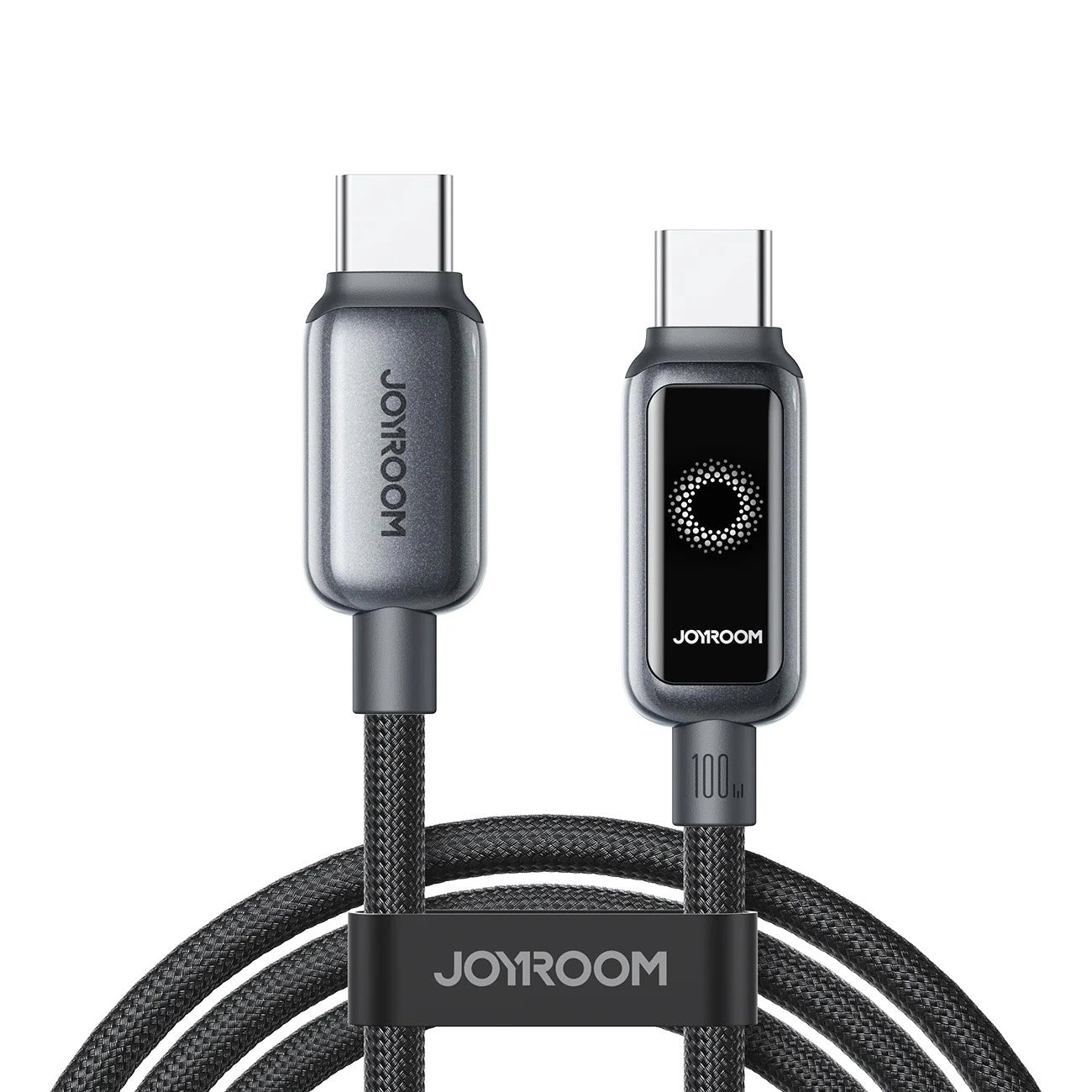 Kabel do danych i ładowania USB-C - USB-C Joyroom S-A55 StarFlight Display, 100W, 1.2m, Czarny