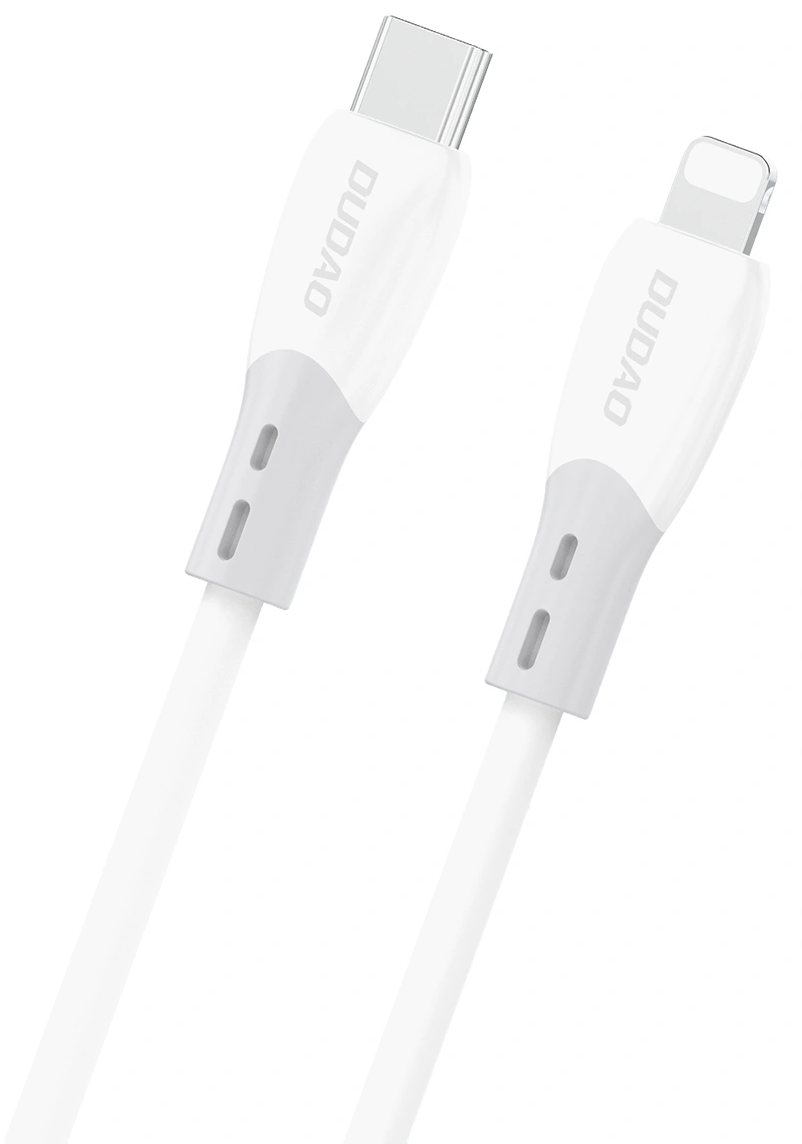 Kabel do danych i ładowania USB-C - Lightning Dudao L25SX, 30W, 1m, Biały